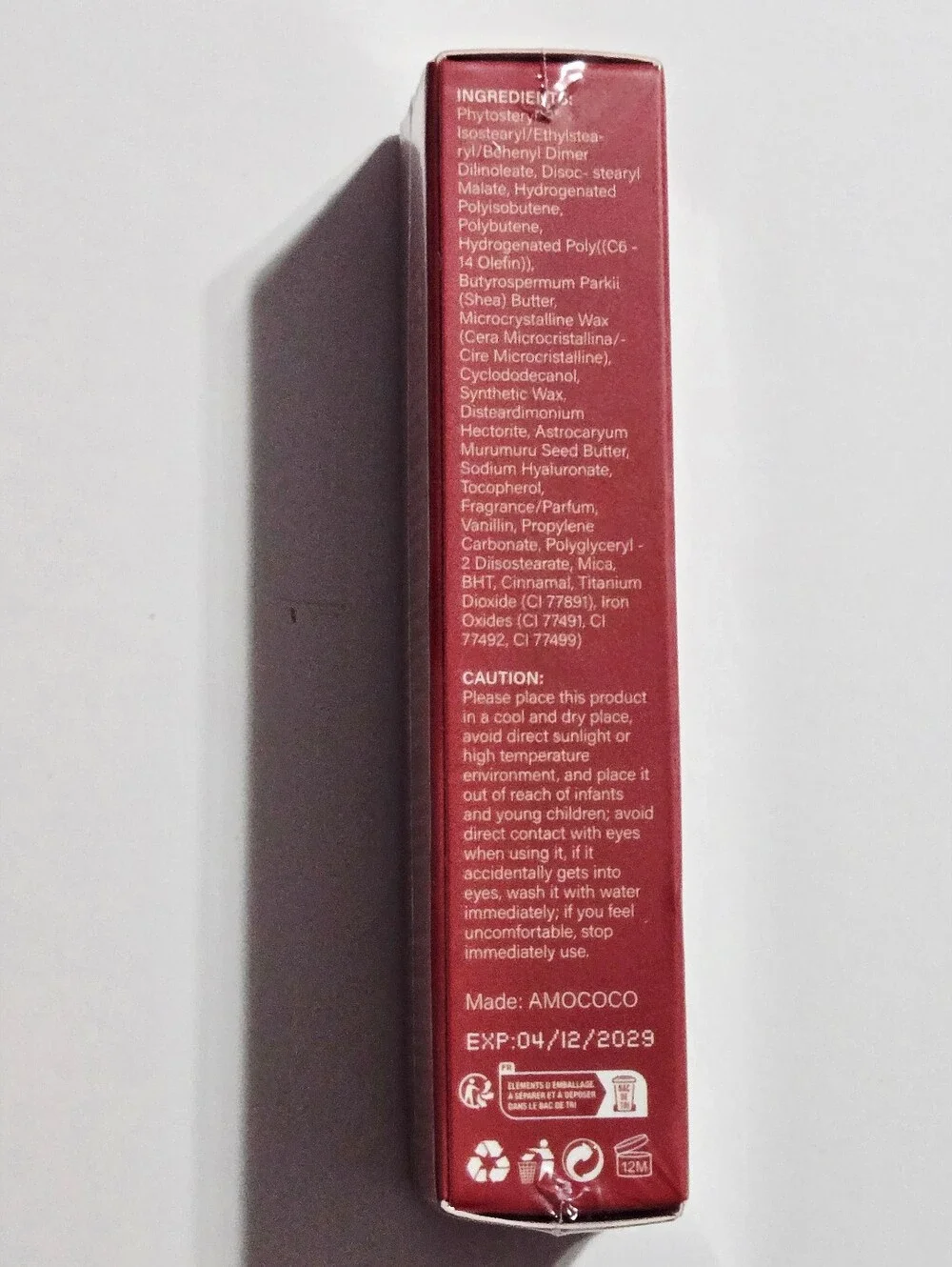 Amococo Peptide Lip Gloss Lip Butter Balm #06 Cocoa Tint 15g New Sealed